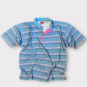 Vintage 80s/90s Hysteria Brand Striped Shirt - Men’s Size XL